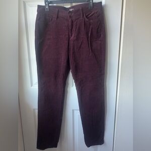 Corduroy Ann Taylor Loft Burgundy Pants Size 30/10
